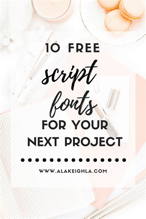 The Best Free Script Fonts For Your Next Project A La Keighla Free