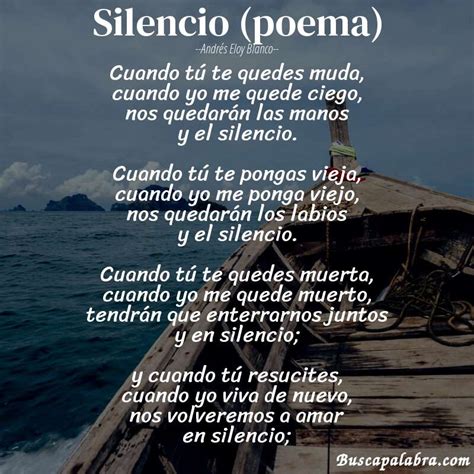 Poema Silencio Poema De Andrés Eloy Blanco Análisis Del Poema