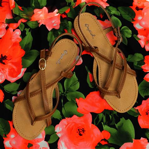 Strappy Brown Sandals Cute Pumps Trendy Clothes For Women Shoes