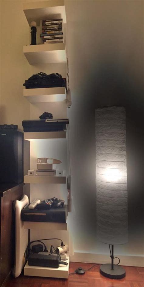 Lack Wall Shelf for Gaming Consoles - IKEA Hackers | Lack wall shelf