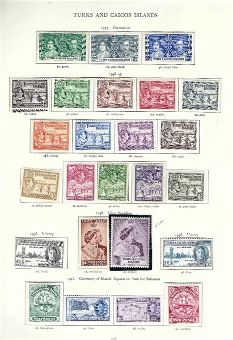 KGVI Turks And Caicos Islands Complete EBay