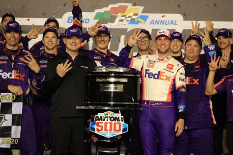The win is his first career cup win. Denny Hamlin edges Ryan Blaney in Daytona 500; Ryan Newman ...