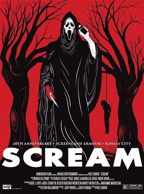 ‘scream by robert hoops scary movies scream movie horror movie art
