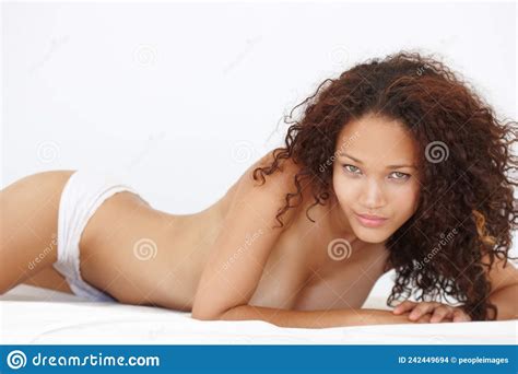 Shes Comfortable In Her Own Skin Portrait Of An Attractive Topless
