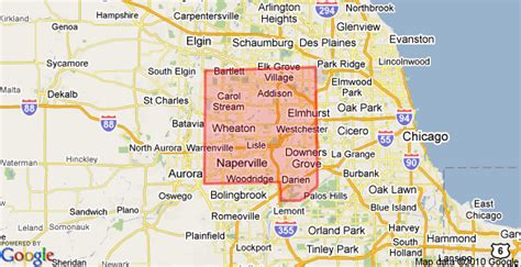 Dupage County Map Boundaries Cities And Towns Map