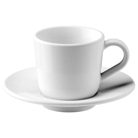 IKEA 365+ чашка для кофе эспрессо с блюдцем белый 6 сл | IKEA Latvija