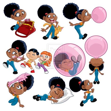 Bubbles Blowing Bubble Gum Character Design Cartoon