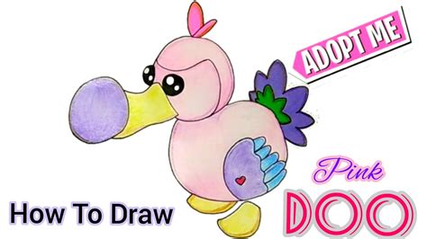 How To Draw A Pink Doo Doo Bird Roblox Adopt Me Pet