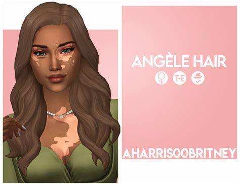 The Sims 4 Angèle Hair At Aharris00britney Cc The Sims