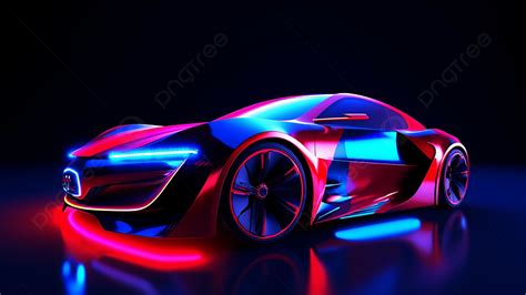 Fundo Carro Luzes Coloridas Neon Fundo N On Lanterna Carro Imagem De