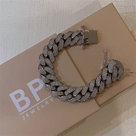 Silver Large Cuban Bracelet Berna Peci Jewelry