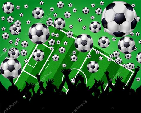 Soccer Fans In Stadium Background Stock Photo By ©pdesign 1764372