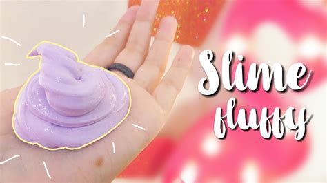 Como Fazer Fluffy Slime Sem Espuma De Barbear Youtube