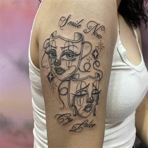 Laugh Now Cry Later Tattoo Ideas You Have To See To Believe Outsons