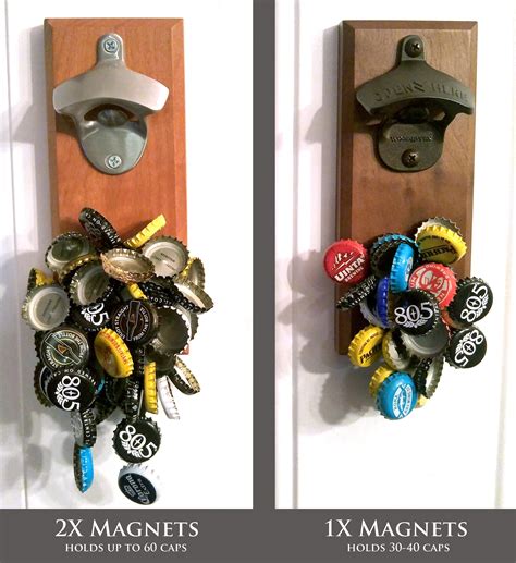 Personalized Bottle Opener Magnetic Cap Catcher Handcrafted Etsy