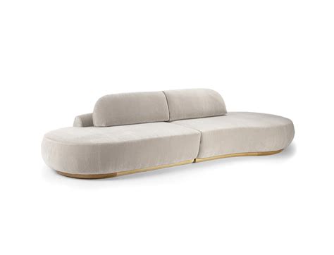 Shop Naked Curved Sectional Sofa Piece Online Marie Burgos Collection