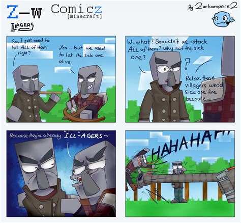 Z W Comicz Minecraft Illagers By Zackamperez On Deviantart