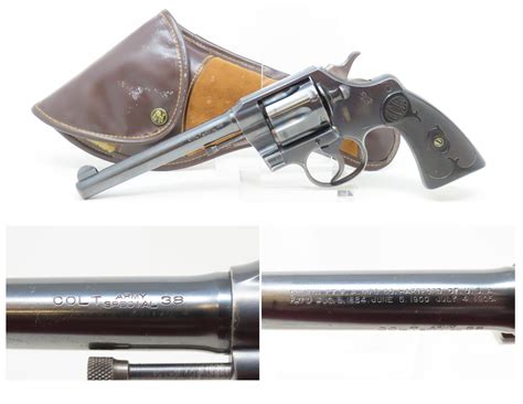 C1922 Colt Army Special 38 Double Action Official Police Revolver C