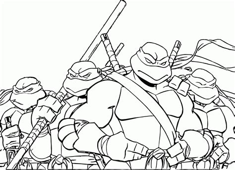 Ninja Turtle Coloring Pages Printable