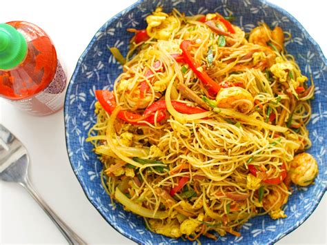 It S Not Entirely Clear Where Singapore Noodles—the Stir Fried Curried Rice Noodles With Shrimp