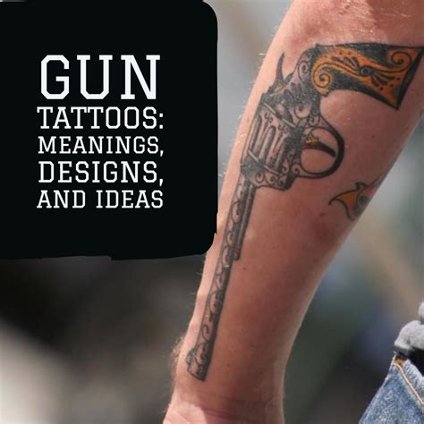 Gun Tattoo Design Fotos
