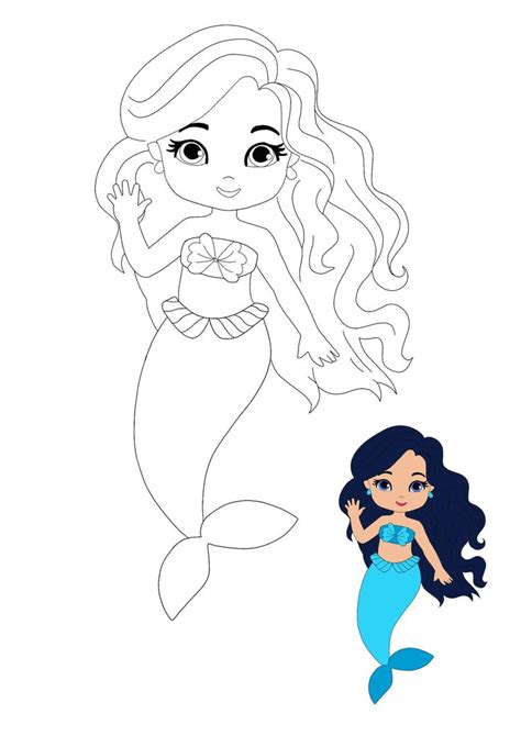 Mermaid Princess With Sample Mermaid Coloring Pages Mermaid Coloring