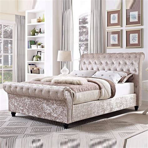 They provide all the space your child needs, while leaving room for multiple beds or play king bed frames and california kings are also great for people over six feet tall who need a few extra inches of length. King Size Astral Sleigh Bed Frame - Soft Touch Beds