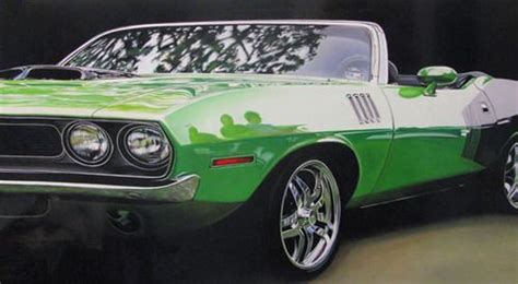 Hemi Cuda Car Painting Classic Cars Muscle Amazing Paintings