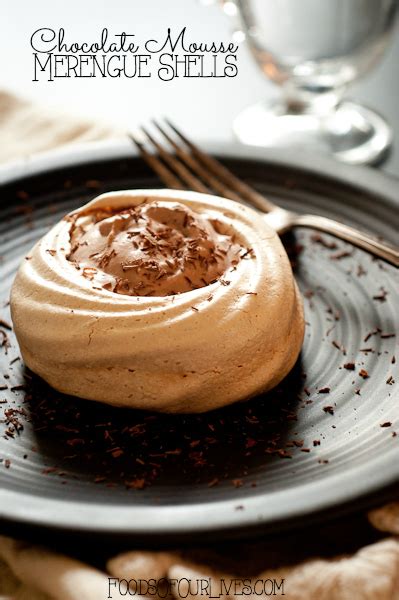 This recipe for chocolate mousse meringue layer cake is from paula shoyer's the kosher baker (brandeis university press, 2010). Chocolate Mousse Merengue Shells | Foods of Our Lives
