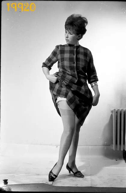 Lot 4x Vintage Fine Art Negative Girl Posing In Nylon Stockings 1970s Legs 19 99 Picclick