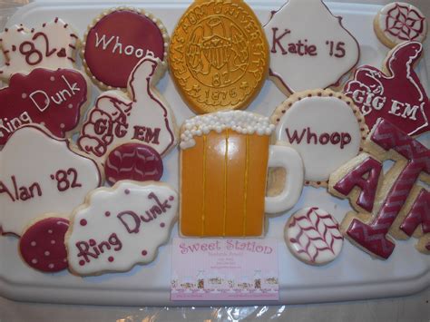 Aggie Ring Cookies by Sweet Station, College Station, TX 979-690-7502