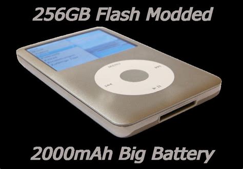 Apple Ipod Classic 5th Gen 256gb Flash Modded New Battery