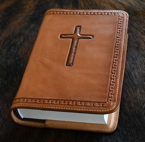 Leather Bible Cover With Bible Agrohortipbacid