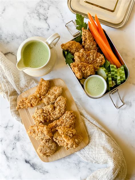 Chicken Tenders With Ranch Dip Grain Free And Dairy Free Nest Wellness