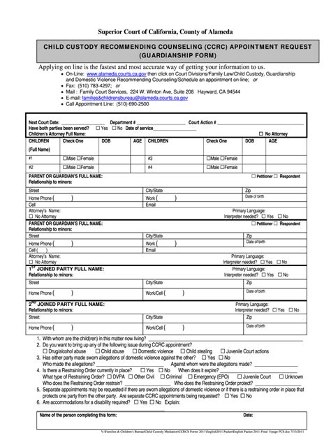 Alameda County Family Court Forms  Fill Out and Sign Printable PDF