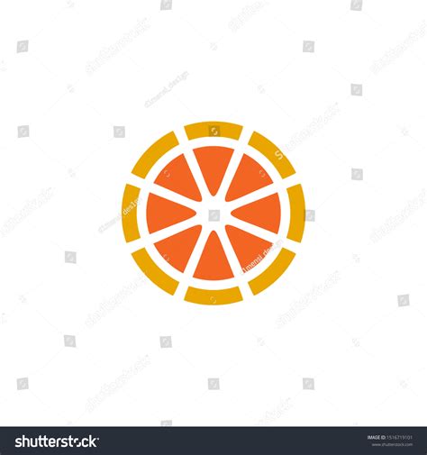 Orange Fruit Logo Design Vector Template Stock Vector Royalty Free