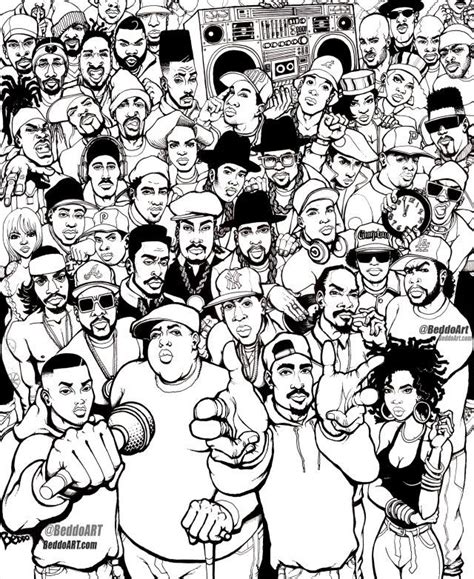 Bun b's rap coloring and activity book by shea serrano. Pin by TurQuoise Blue on Urban Art... | Hip hop tattoo ...