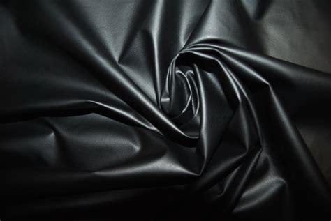 New Black Lightweight Faux Leather Fabric For By Gagthreads