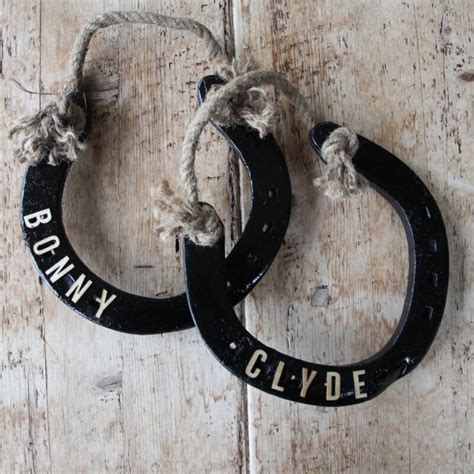 Personalised Painted Clydesdale Horseshoe Blackstone Clydesdales