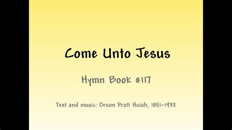 Come Unto Jesus Slideshow With Lyrics Youtube