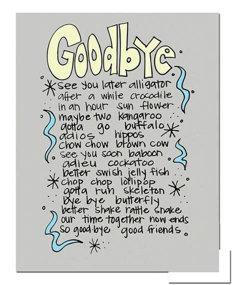 Goodbye Cards Goodbye Quotes Goodbye Gifts Goodbye Poem Funny