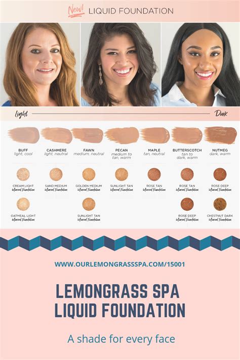 All Natural Liquid Foundation From Lemongrass Spa Find The Color That
