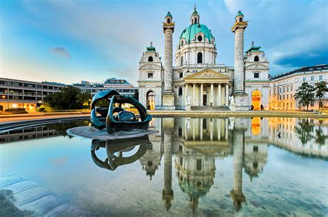 Austria Houses Sculptures Fountains Vienna Cities Wallpapers Hd
