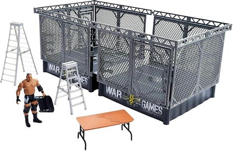 Wwe Nxt Takeover War Games Playset 2 Rings And Steel Cage Keith Lee