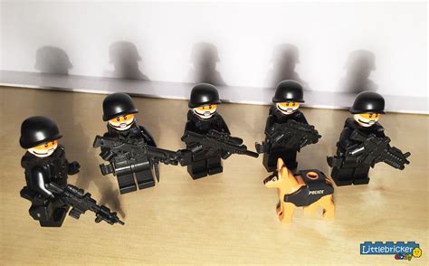 Lego Black Swat With K9 With Images