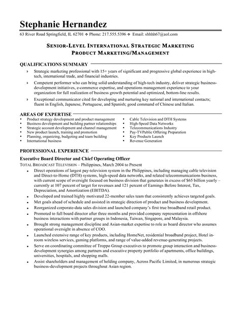 Product Line Manager Resume Templates At