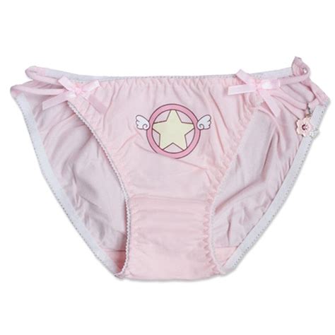 Card Captor Sakura Anime Theme Cute Pink Girls Cotton Panties Briefs Womens Underwear Daily