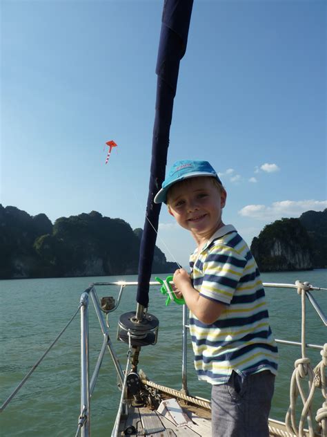 Alex Flying His Kite Photo