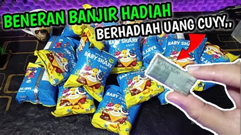 Ciki Berhadiah Uang Unboxing Ciki Baby Shark Hadiahnya Mantep Banget