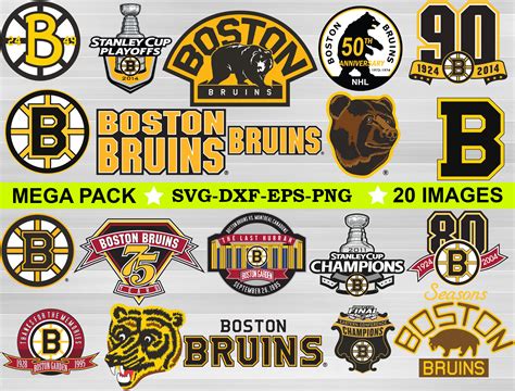 Boston Bruins Logo Nhl Footballboston Bruins Bundle Cut Files Etsy